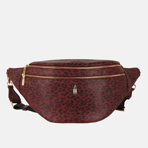 CLEO - Burgunderrote Gürteltasche aus Leder