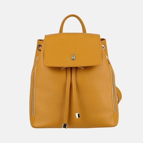 ESTER - Gelber Rucksack aus Naturleder