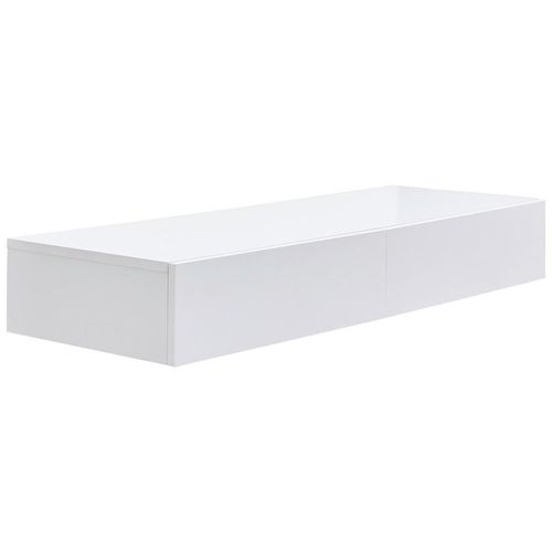 Hom`in Konsolentisch , Weiß , Holzwerkstoff , 2 Schubladen , 40x16x110 cm , Wohnzimmer, Wohnzimmertische, Konsolentische