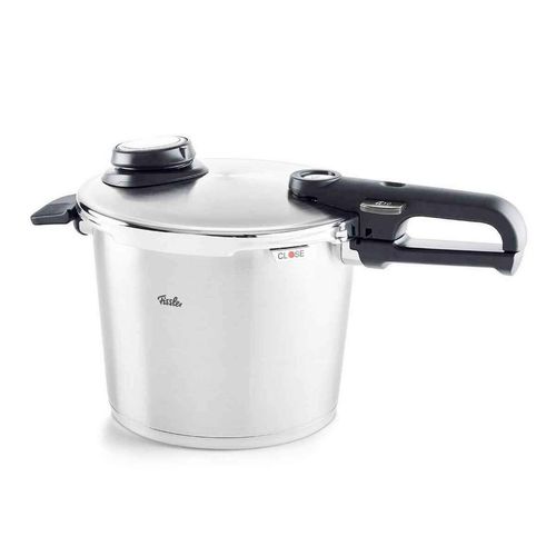 Fissler Schnellkochtopf Vitavit Premium , Silber , Metall , 6,0 L , einstellbare Kochstufen , Kochen, Töpfe, Schnellkochtöpfe