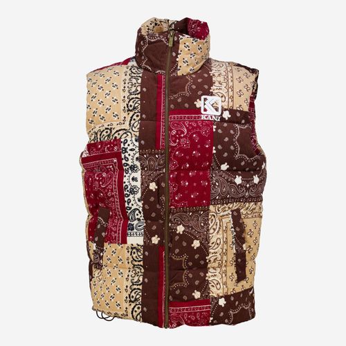 Mehrfarbige Pufferweste