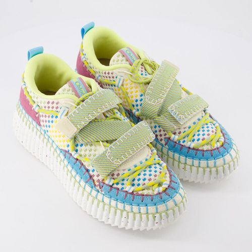 Mehrfarbige Sneaker mit Logo