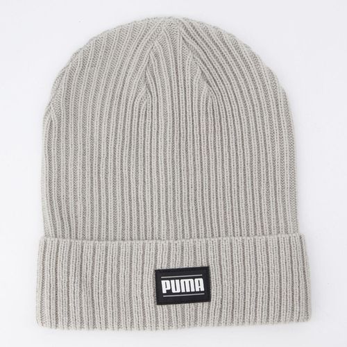 Graue Mütze mit Logo-Detail