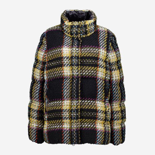 Mehrfarbige gewebte Pufferjacke