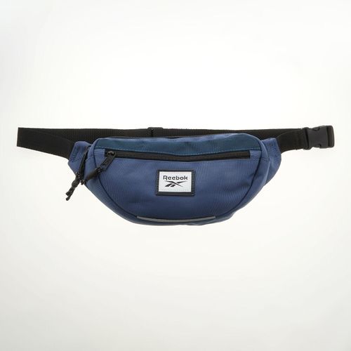 Blaue Gürteltasche mit Logodetails