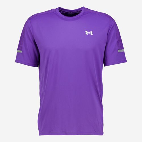 Violettes Sport-T-Shirt mit Logo