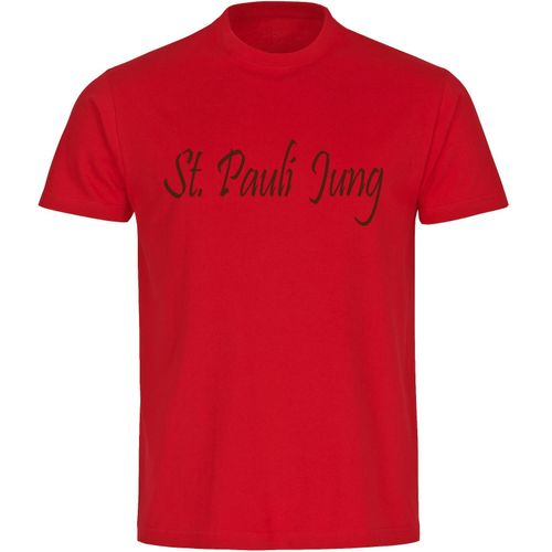 multifanshop Kinder T-Shirt - St. Pauli - St. Pauli Jung - Druck braun - Kind