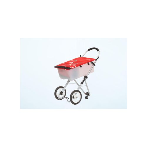 Trolley Max - Einkaufswagen rot/weiss