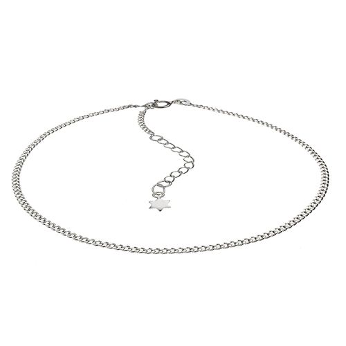 Zeeme Silber Fusskette 925 Silber Stern Motiv