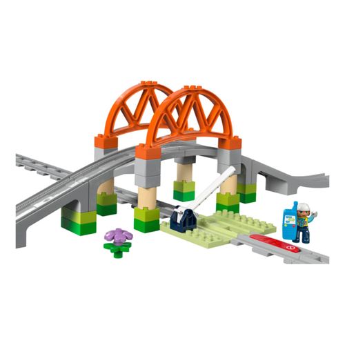 Duplo® DUPLO® Eisenbahnbrücke und Schienen – Erweiterungsset