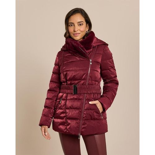Steppjacke mit Webpelzkragen