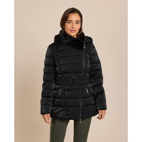 Steppjacke mit Webpelzkragen