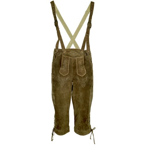 Trachtenhose JCC, Herren, Gr. 70, Normalgrößen, grün, 100% Leder, Hosen Trachtenhose