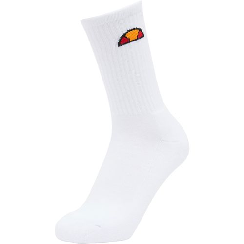 Sportsocken ELLESSE, Herren, Gr. 12 (46/47/48), weiß, Materialmix, unifarben mit Farbeinsatz, Socken Sportsocken