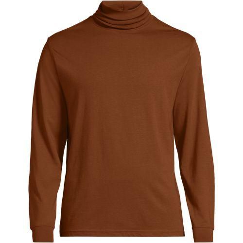 Super-T Rollkragenshirt, Classic Fit, Herren,  Orange, Baumwolle, by Lands' End