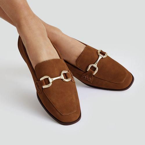 Loafer mit Schnalle, Damen,  Beige, by Lands' End