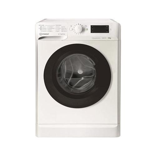 INDESIT | MTWSE 61294 WK EE | Waschmaschine | | Frontlader | Waschkapazität 6 kg | 1151 U/min | Tiefe 42,5 cm | Breite 59,5 cm | Display | Große Ziffern