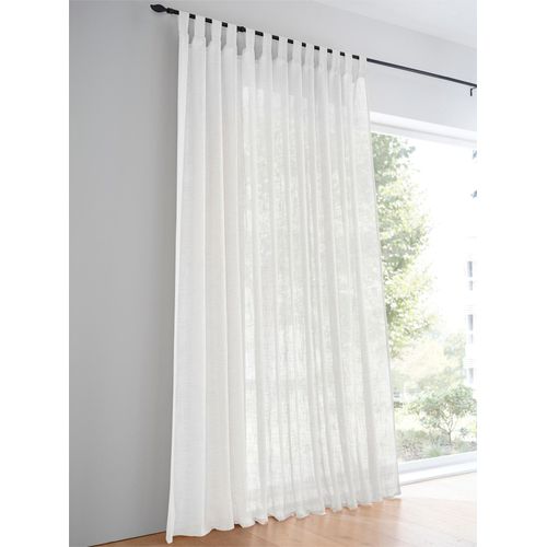 Gardine HEINE HOME Gr. 1, weiß (sanftes weiß), B:290cm H:145cm, Polyester, Gardinen