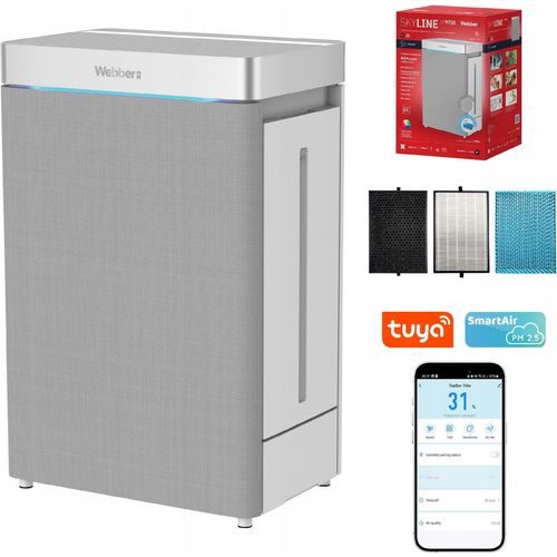 Luftreiniger und Luftbefeuchter Webber AP9750 SMART AI WIFI 100 W 57 m