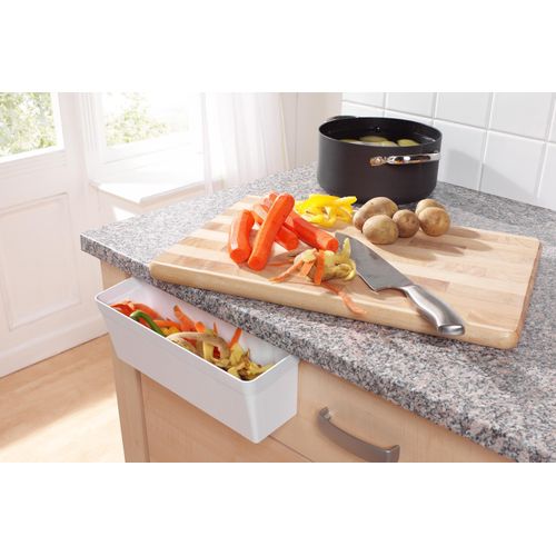 Biomülleimer RUCO, weiß, B:30cm H:10cm T:11cm, Kunststoff, Mülleimer, Kunststoff, 2erSet