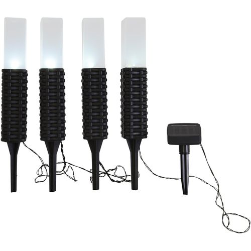 LED Solarleuchte NÄVE "Merle", schwarz, B:5,5cm H:43cm L:5,5cm, Leuchten, Solar