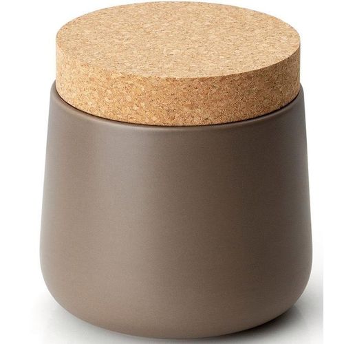 Vorratsdose CONTINENTA, grau (taupe), H:14,5cm, Lebensmittelaufbewahrungsbehälter, 14x14,5 cm