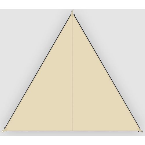 Sonnensegel BENT "Verbindbares Sonnensegel TC-Zip-Canvas Single", gelb (sand, rv schwarz), Sonnensegel, B/T: 250cm, Polyester, B:250cm