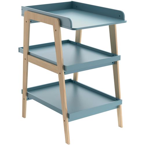 Wickelkommode DEMEYERE GROUP "Tsuga", blau (balu), B:58cm H:101,2cm T:75cm, MDF, Wickelkommoden, Wickelkommode PRAKTISCHE DESIGN
