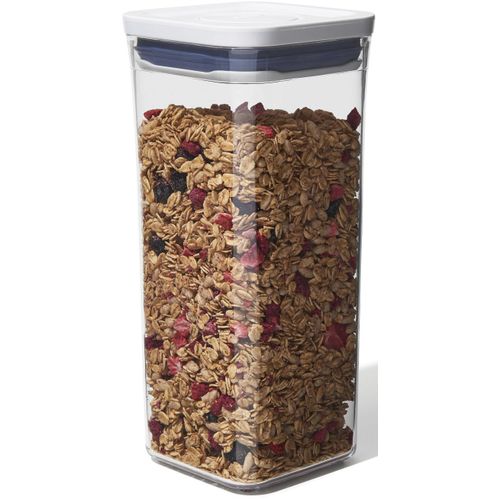 Vorratsdose OXO GOOD GRIPS, transparent, Lebensmittelaufbewahrungsbehälter, KLEINES QUADRAT - MITTEL 1.6L