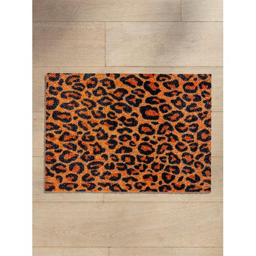 Fußmatte AKZENTE Gr. 3, braun (braun, schwarz), B:30cm H:7mm L:100cm, Kunstfaser, Polyamid, Teppiche