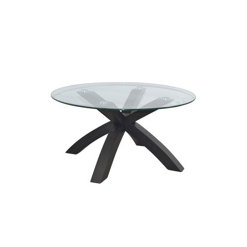 möbel direkt online Couchtisch Massivholz Eiche, mit großer Sicherheits-Glasplatte