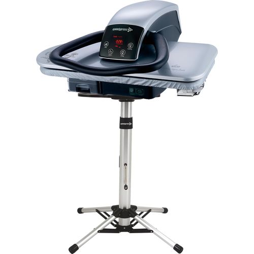 71HD-S Silber 1600 Watt Hochleistungs-Dampfbügelpresse 68 cm + Stand by Schnellpresse (+ Eisenaufsatz, Filter und Abdeckung)