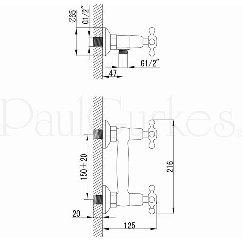 PaulGurkes Nostalgie retro Duscharmatur