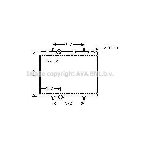 PRASCO PE2281 Kühler Wasserkühler Motorkühler passend für PEUGEOT PARTNER Tepee PARTNER Combispace (5F) PARTNER Kasten (5) Partner Origin Combispace