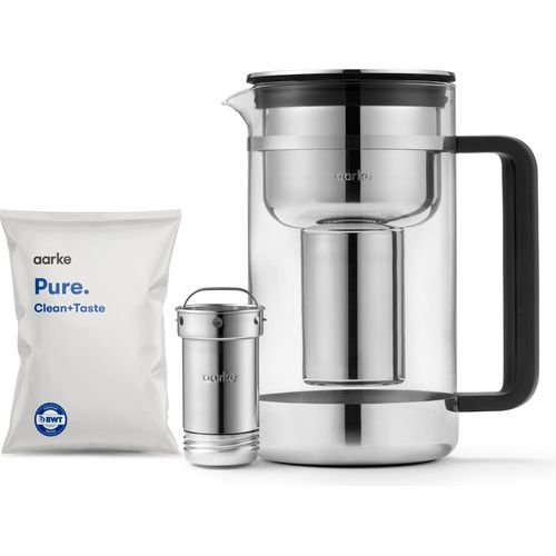 Aarke Wasserfilterkanne Purifier Groß - Glas 1,66l