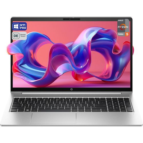 HP ProBook 455 G10 Business Laptop, Ryzen 5-7530U, 15.6