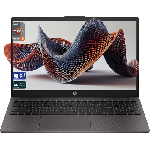 HP 255 G10 Business Laptop, Ryzen 5 7530U, 15.6