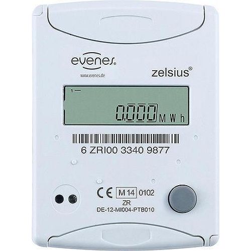 Evenes Kompaktwärmezähler DN 15 3/4"AG x 110mm Durchfl. 1,5m³/h inkl. Eichgebühr