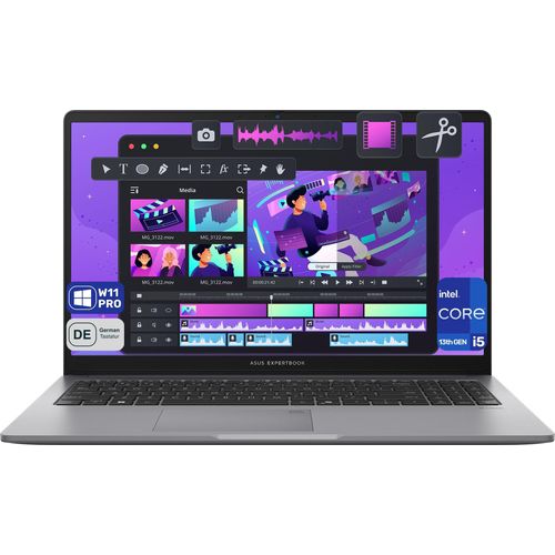 ASUS ExpertBook P1 Business Laptop, Core i5-13420H, 15.6