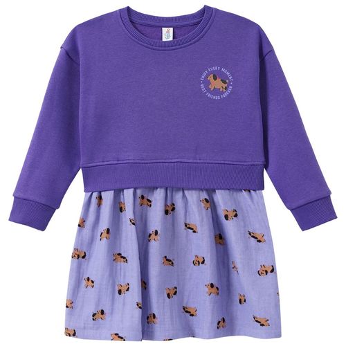 Mädchen Kleid mit angesetztem Rockteil