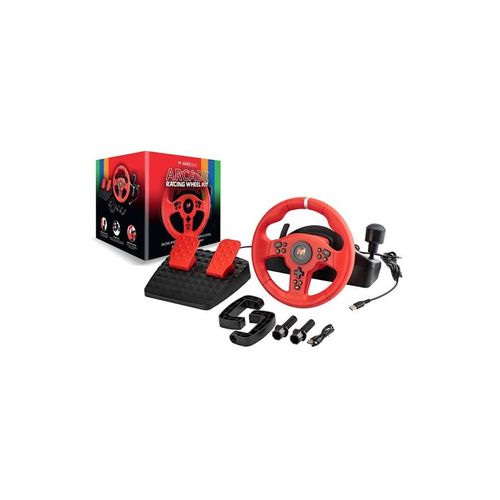 MAXX TECH Arcade Racing Wheel Kit - Wired Sim Racing Komplettset - Nintendo Switch 2