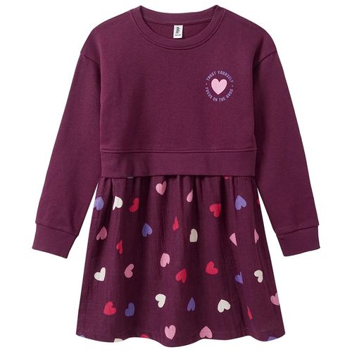 Mädchen Kleid mit angesetztem Rockteil