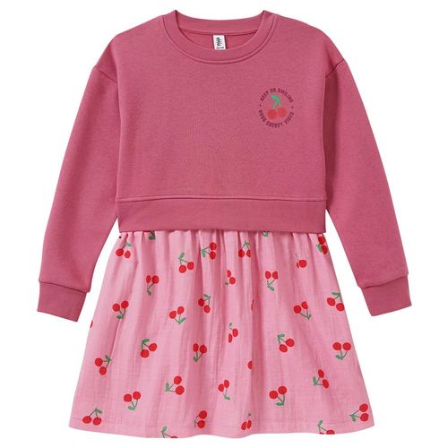 Mädchen Kleid mit angesetztem Rockteil