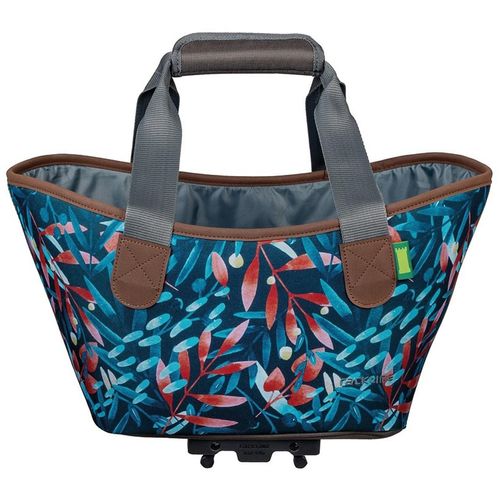 Fahrradtasche RACKTIME, blau (blau, flowers), Taschen, B/H/T: 34cm x 25,5cm x 37cm, Polyester, B:34cm H:25,5cm T:37cm
