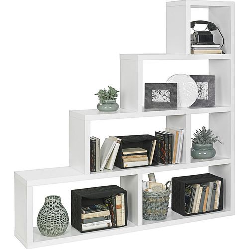 Raumteiler , Weiß , Holzwerkstoff , 164x164x29 cm , stehend , Wohnzimmer, Raumteiler & Paravents, Raumteiler