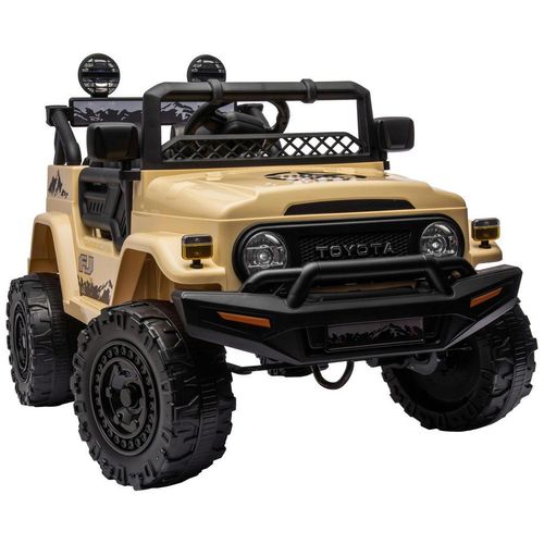 Atrigo Elektro-Kinderauto , Beige , Metall, Kunststoff , 65x70x98 cm , Spielzeug, Kinderspielzeug, Kinderautos & Elektro-Kinderautos