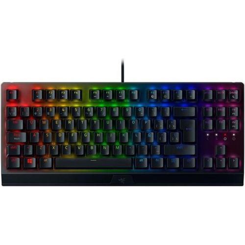 Gaming Tastatur Razer BlackWidow V3 TKL Schwarz Qwerty Spanisch LED RGB