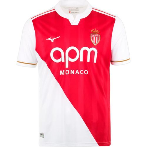 Mizuno As Monaco 25/26 Heim Kurzarm-t-shirt Rot XL Herren Rot XL