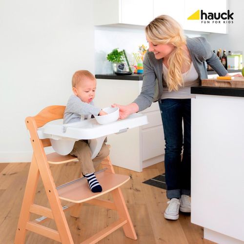 Hauck -Und Alpha Tray , Weiß , Kunststoff , 46x56.5x22.5 cm , SGS-geprüft , Babymöbel, Hochstühle & Zubehör, Hochstuhlzubehör, Ess- & Spielbretter