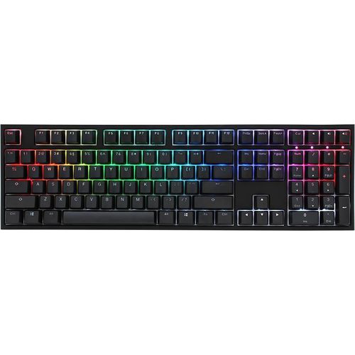 Ducky One 2 Beleuchtete PBT Gaming Tastatur, MX-Speed-Silber, RGB LED